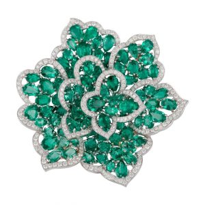 GLAMOROUS GREEN BROOCH - DIACOLOR