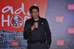 Rahul Shinde - Managing Director - KFC India at the launch of ADD Hope