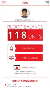 BloodBankingApp - Home - page