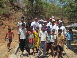 Mr Nasir Sheikh - GM, Courtyard by Mariott , Chakan - with the villagers