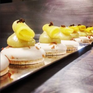 Black-truffle-n-mango-macarons