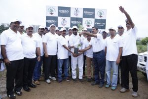 CREDAI Hyderabad association with Telangana Ku Haritha Haram Programme