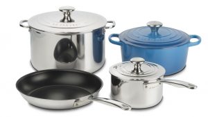 Le Creuset 4 piece set inc Marseille Sig CI