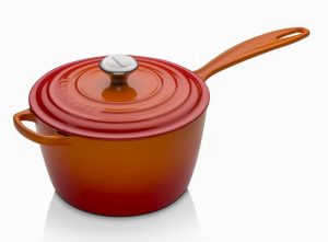 Le Creuset RS4865_20cm Cast Iron Signature Saucepan Volcanic