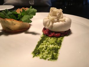 Burrata cheese with strawberry confit2