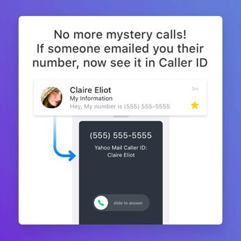 Yahoo Mail - Caller ID feature