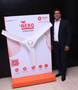 Atul Jain with Aerostorm Fan