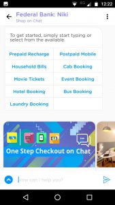 Federal Bank - Niki launch a Chatbot based virtual assistant in FedMobile Banking application 2