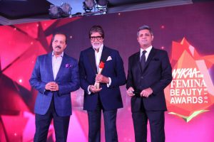 Actor Amitabh Bachchan and far right Deepak Lamba - The Nykaa Femina Beauty Awards 2018 hosted at Mumbai