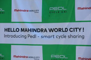 Mahindra World City - Chennai introduces eco-friendly - intra-city bicycle sharing - PEDL