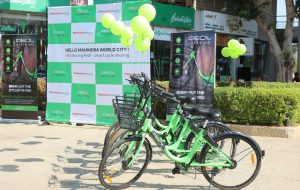 Mahindra World City - Chennai introduces eco-friendly - intra-city bicycle sharing PEDL