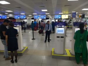 IndiGo transitions one third of domestic flights in Delhis Terminal 2 without a hitch - Self check-in kiosks
