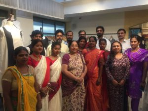 Dr Priya Somaiya with artisans - Usha International launches sustainable fashion label Usha Silai exclusively at OGAAN