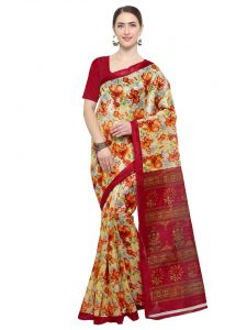 Floral Saree - Available at ShopClues - MEIA store