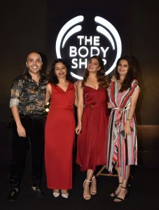 Shaan Muttathil - Aradhika Mehta - Brand Ambassador Jacqueline Fernandez - Sanjali Giri - The Body Shop India