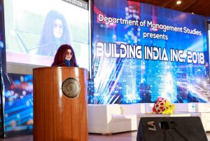 Shahnaz Husain speaking at IIT Business Summit