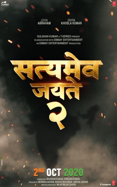 John Abraham - Divya Khosla Kumar starrer Satyameva Jayate 2 to release on 2nd Oct 2020 - 2