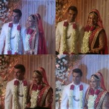 Karan Singh Grover - Bipasha Basu in Jaipur Jewels Brooch for his wedding