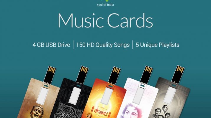 Saregama Launches MUSIC CARDS - Ultra-portable USB flash drives