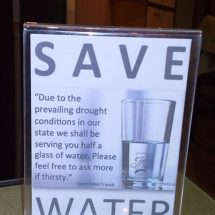 placards at Transit hotel