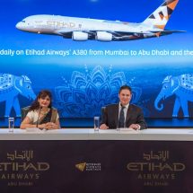 Etihad Airways Flagship Airbus A380 Service to Mumbai