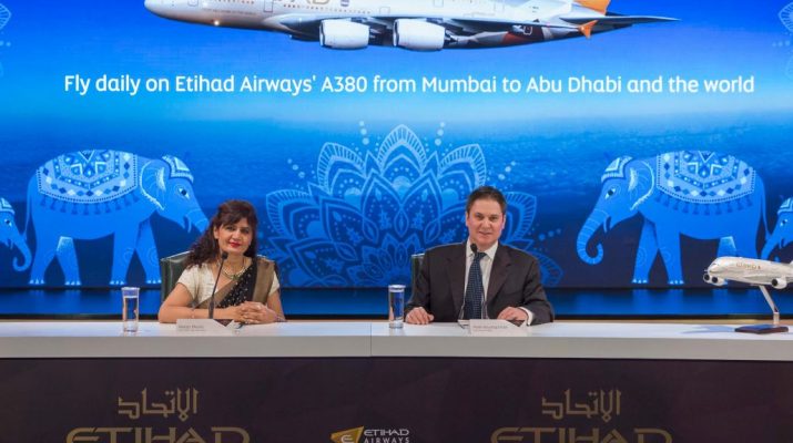 Etihad Airways Flagship Airbus A380 Service to Mumbai