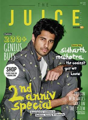 Sidharth Malhotra turns up the heat on the May cover of The Juice Magazine