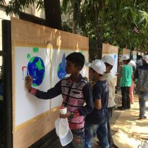 Children painting for World Environment Day at PD Hinduja Hospital - 1