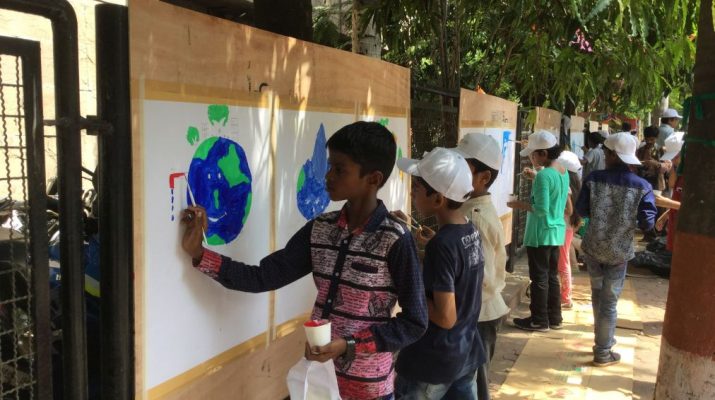 Children painting for World Environment Day at PD Hinduja Hospital - 1