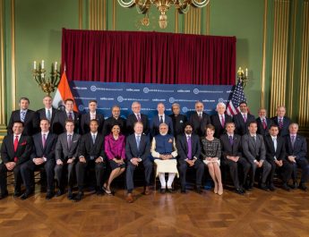 Indias Prime Minister Shri Narendra Modi Addresses the US - India Business Councils 41st Leadership Summit at Washington DC