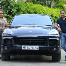 Nidhi Tiwari - founder of WBB and Pavan Shetty - Director of Porsche India