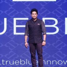 SACHIN TENDULKAR WALKS THE FASHION RAMP FOR FOR TRUE BLUE