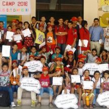 School children at Honda Road Safety Summer Camp - Honda Traffic Training Park - Jaipur