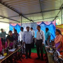 Gangavaram Port Management distributes free sewing machines and certificates to women