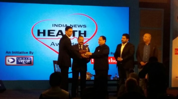 Dr Dharminder Nagar adjudged â€˜Healthcare Entrepreneur of the Year 2016â€™ at India News Health Awards