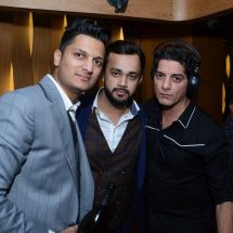 Lto R -Abhimanyu Boken - Harshit Arora - owners and Dj Aqeel