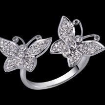 Quirky white gold rings collection from Minawala