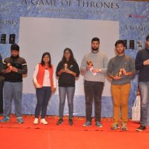 Winners with Typhoos 24 carat gold tin gift hamper