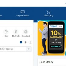 Oxigen - Wallet - Home Page