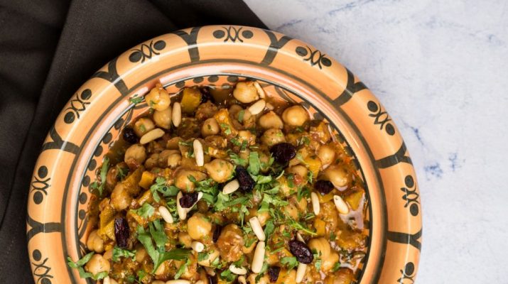 Persian Pumpkin and Chickpea Tagine Bowl