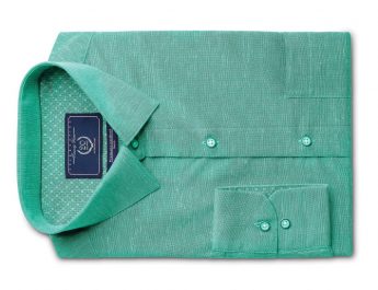 Aqua Green Shirt from Forma-Linens collection by Peter Englnd_Rs 1599