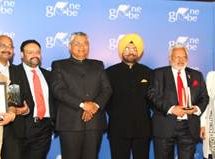 Minister P P Choudhary gives away One Globe Awards 2017