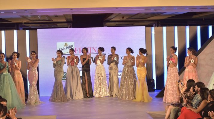14 contestants take centre stage at the Santoor Femina Style Diva South at the Movenpick Hotel in Bengaluru