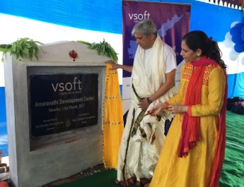 Groundbreaking Ceremony of VSoft Technologies Mangalagiri Software Development Centre at Amravati 1