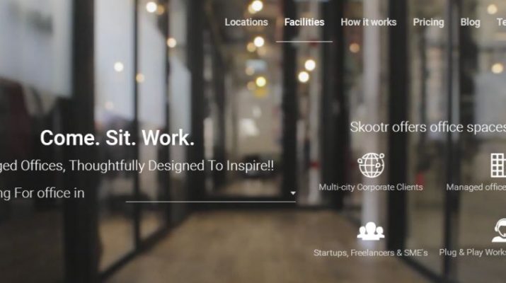 Skootr - Home Page - Website - Co-location Spaces