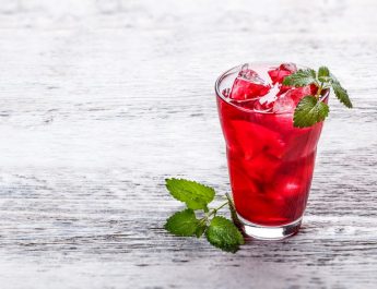 Typhoos Summer time recipes - Cold blackcurrant teawith mint
