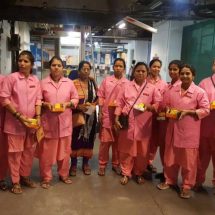 Women Rickshaw Drivers at the launch of special rickhaw for women customers at Viviana Mall