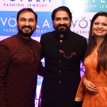 L-R Abhishek Tiwari - Vishwas Shringi Founder Voylla and Surabhi Tiwari - TAJ Mahal Collection