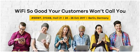 Zyxel to exhibit Managed WiFi Solution for service providers at Broadband World Forum 2017 - Berlin - Germany