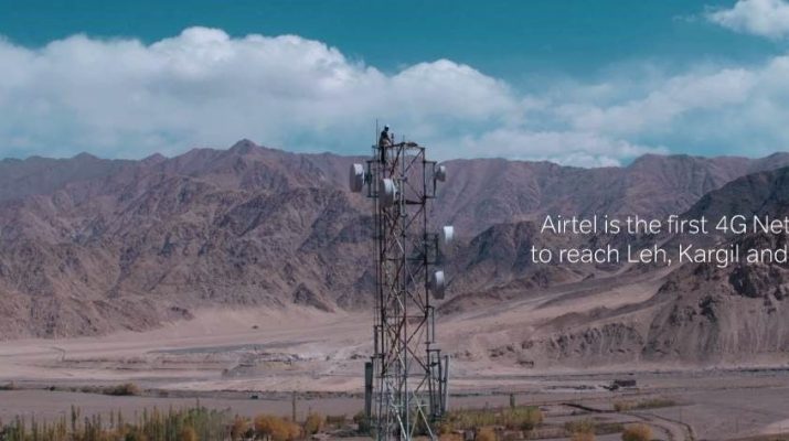 Airtel launches 4G Network in northern frontier - Leh - Kargil and Drass